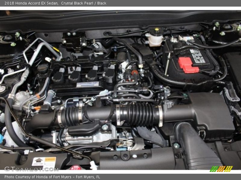  2018 Accord EX Sedan Engine - 1.5 Liter Turbocharged DOHC 16-Valve VTEC 4 Cylinder