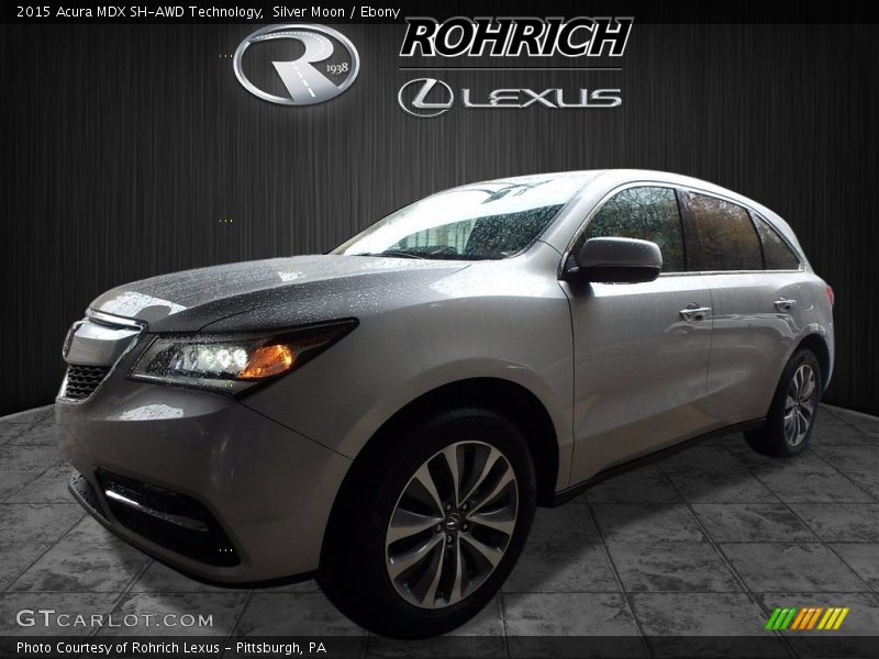 Silver Moon / Ebony 2015 Acura MDX SH-AWD Technology