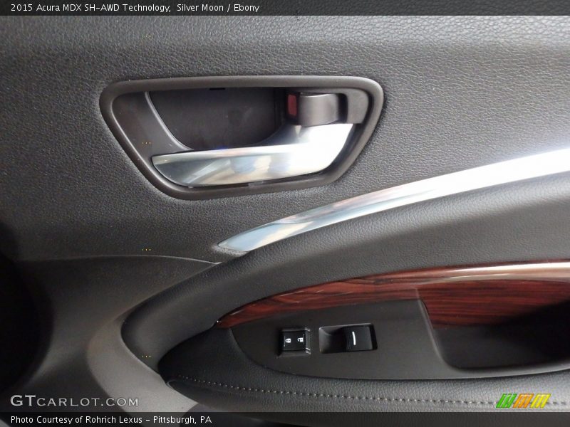 Silver Moon / Ebony 2015 Acura MDX SH-AWD Technology