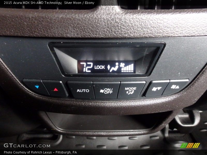 Silver Moon / Ebony 2015 Acura MDX SH-AWD Technology