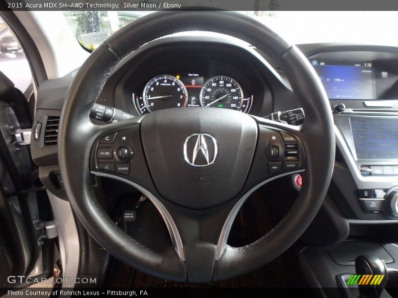 Silver Moon / Ebony 2015 Acura MDX SH-AWD Technology