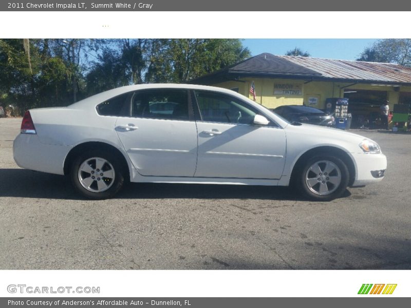 Summit White / Gray 2011 Chevrolet Impala LT