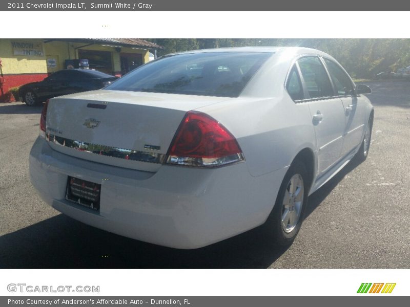 Summit White / Gray 2011 Chevrolet Impala LT