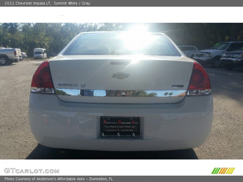 Summit White / Gray 2011 Chevrolet Impala LT