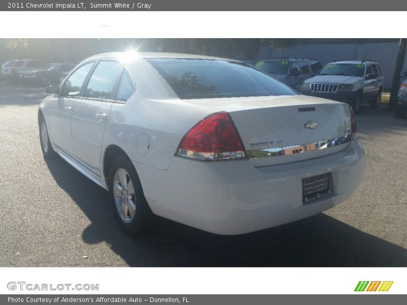 Summit White / Gray 2011 Chevrolet Impala LT