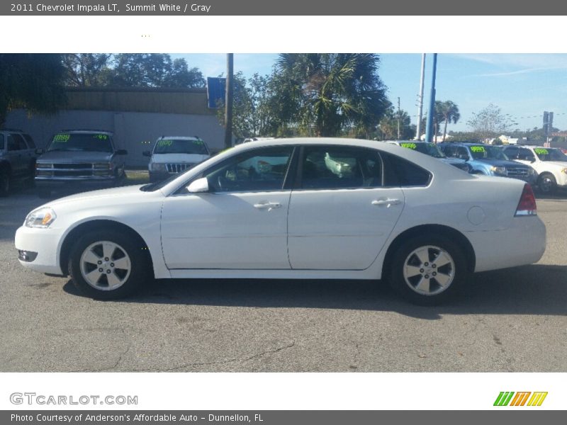 Summit White / Gray 2011 Chevrolet Impala LT