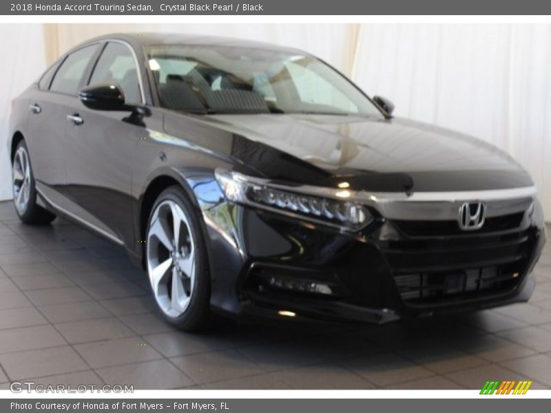 Crystal Black Pearl / Black 2018 Honda Accord Touring Sedan