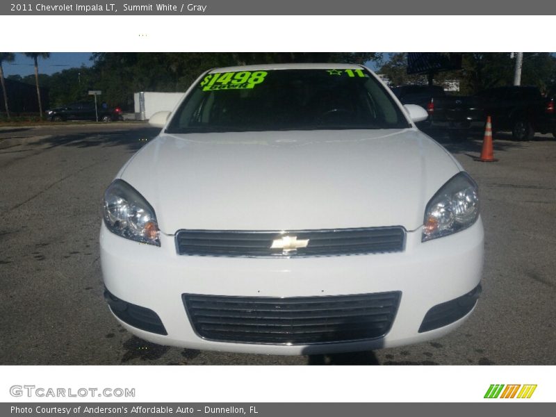 Summit White / Gray 2011 Chevrolet Impala LT