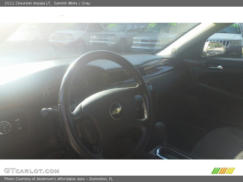 Summit White / Gray 2011 Chevrolet Impala LT