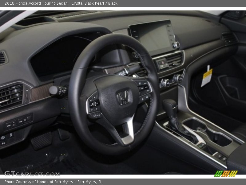 Crystal Black Pearl / Black 2018 Honda Accord Touring Sedan