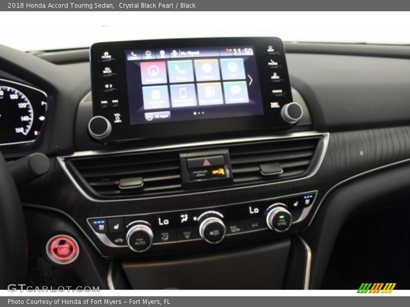 Crystal Black Pearl / Black 2018 Honda Accord Touring Sedan
