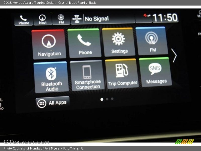 Crystal Black Pearl / Black 2018 Honda Accord Touring Sedan