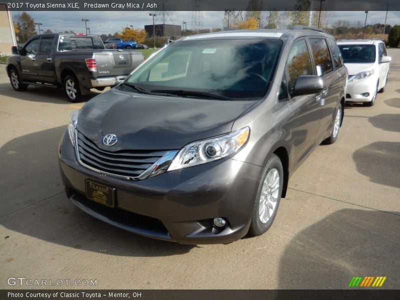 Predawn Gray Mica / Ash 2017 Toyota Sienna XLE