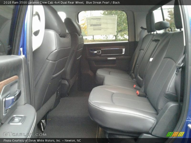Rear Seat of 2018 3500 Laramie Crew Cab 4x4 Dual Rear Wheel