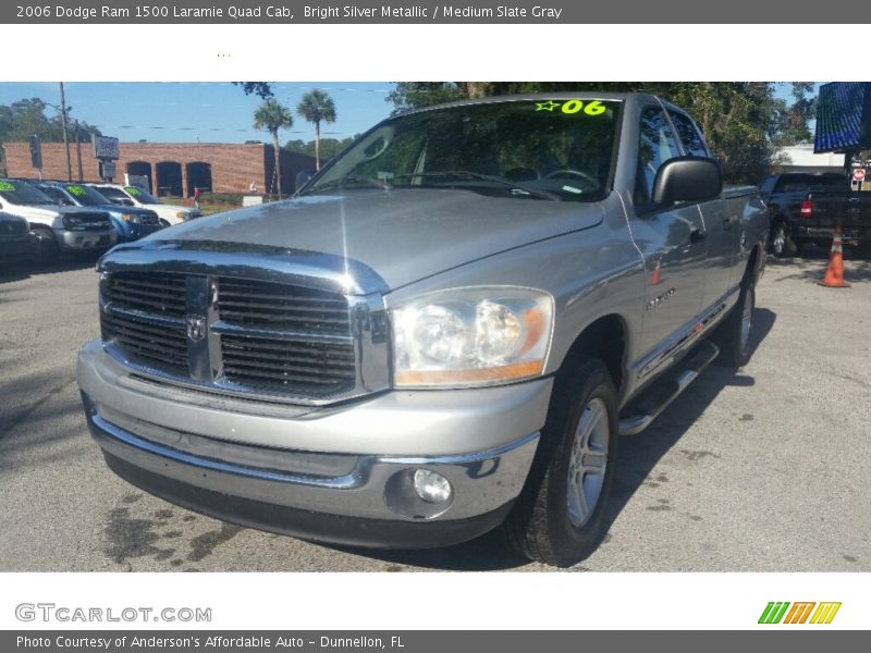 Bright Silver Metallic / Medium Slate Gray 2006 Dodge Ram 1500 Laramie Quad Cab