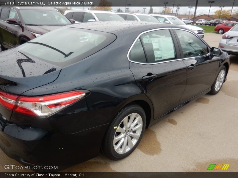 Galactic Aqua Mica / Black 2018 Toyota Camry LE