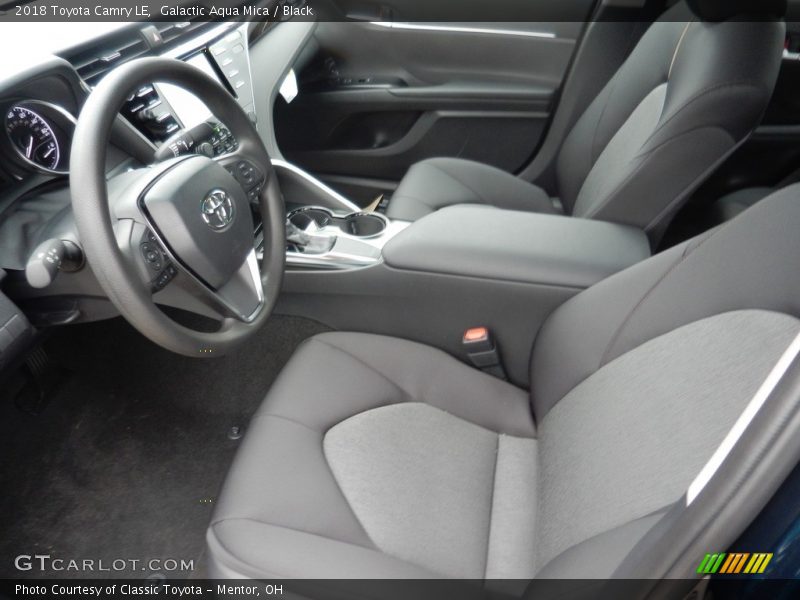 Galactic Aqua Mica / Black 2018 Toyota Camry LE