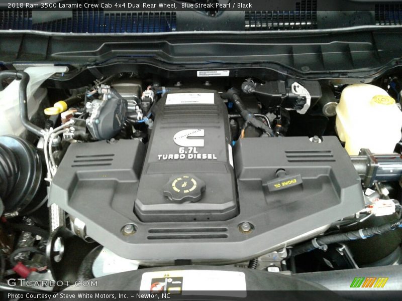  2018 3500 Laramie Crew Cab 4x4 Dual Rear Wheel Engine - 6.7 Liter OHV 24-Valve Cummins Turbo-Diesel Inline 6 Cylinder