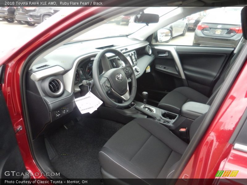 Ruby Flare Pearl / Black 2018 Toyota RAV4 XLE AWD