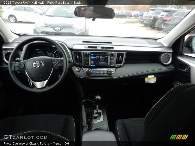 Ruby Flare Pearl / Black 2018 Toyota RAV4 XLE AWD