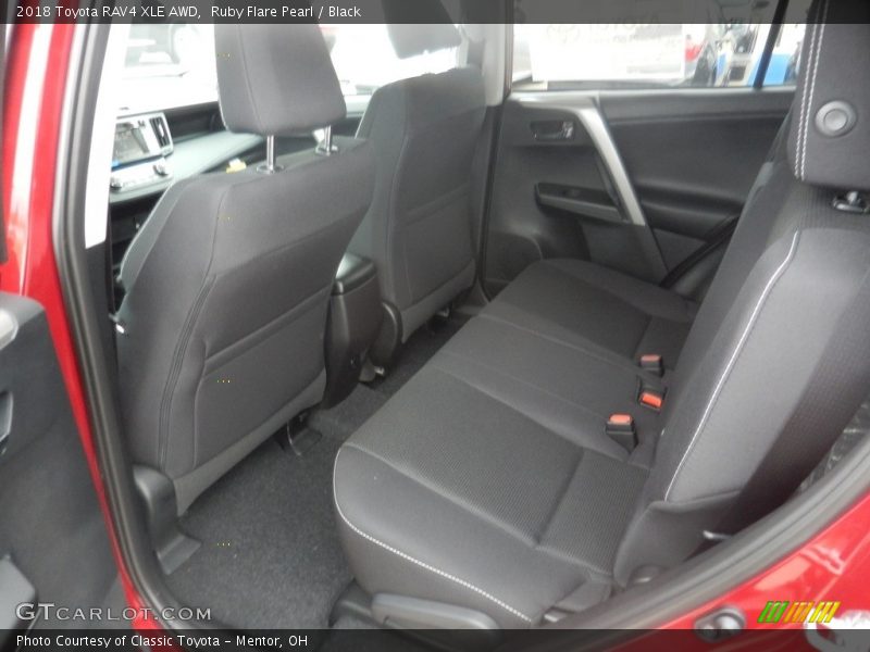 Ruby Flare Pearl / Black 2018 Toyota RAV4 XLE AWD