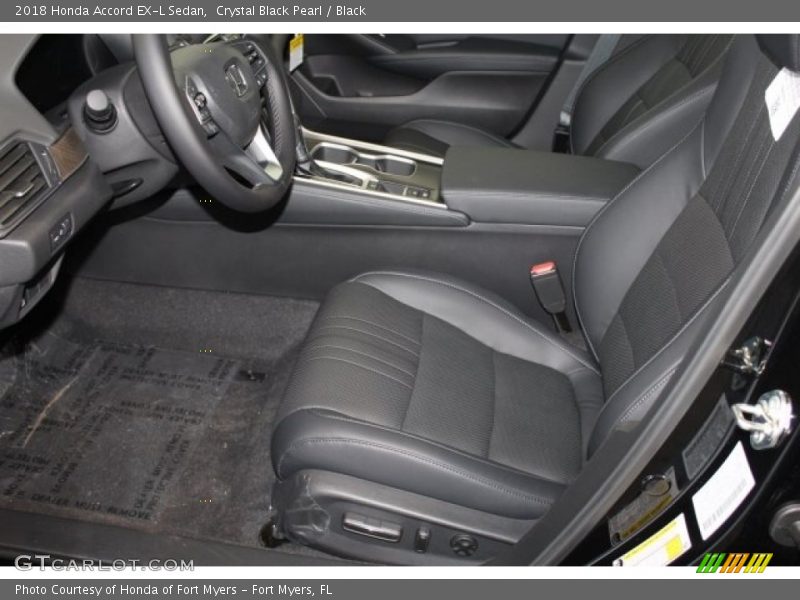 Front Seat of 2018 Accord EX-L Sedan