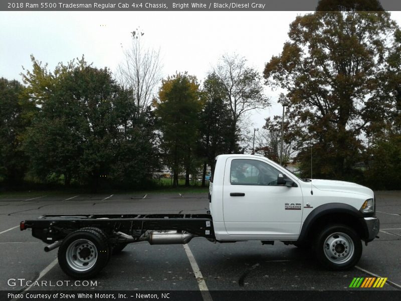 Bright White / Black/Diesel Gray 2018 Ram 5500 Tradesman Regular Cab 4x4 Chassis