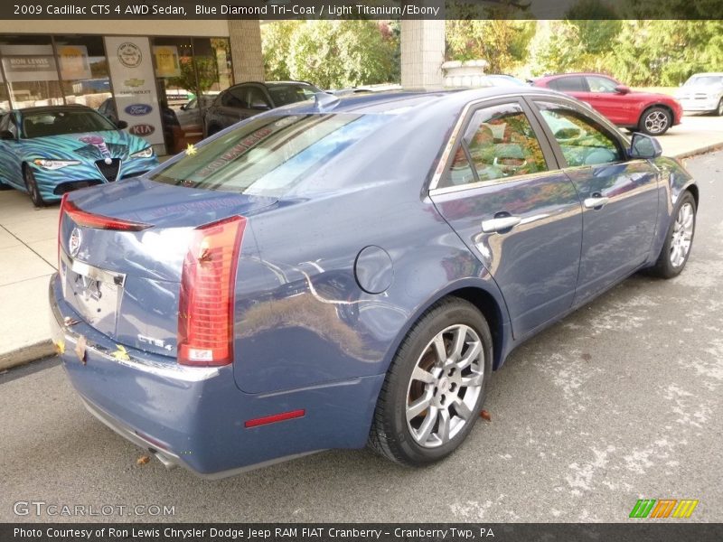 Blue Diamond Tri-Coat / Light Titanium/Ebony 2009 Cadillac CTS 4 AWD Sedan