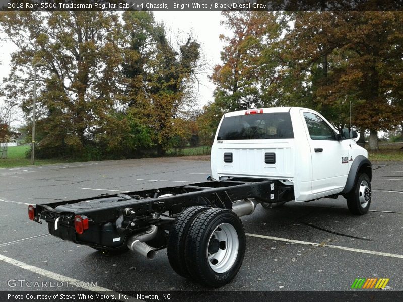 Bright White / Black/Diesel Gray 2018 Ram 5500 Tradesman Regular Cab 4x4 Chassis