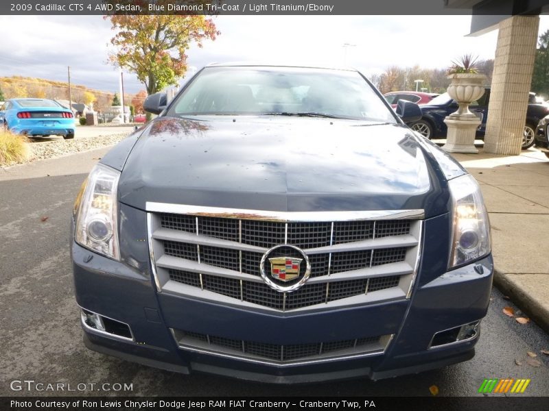 Blue Diamond Tri-Coat / Light Titanium/Ebony 2009 Cadillac CTS 4 AWD Sedan