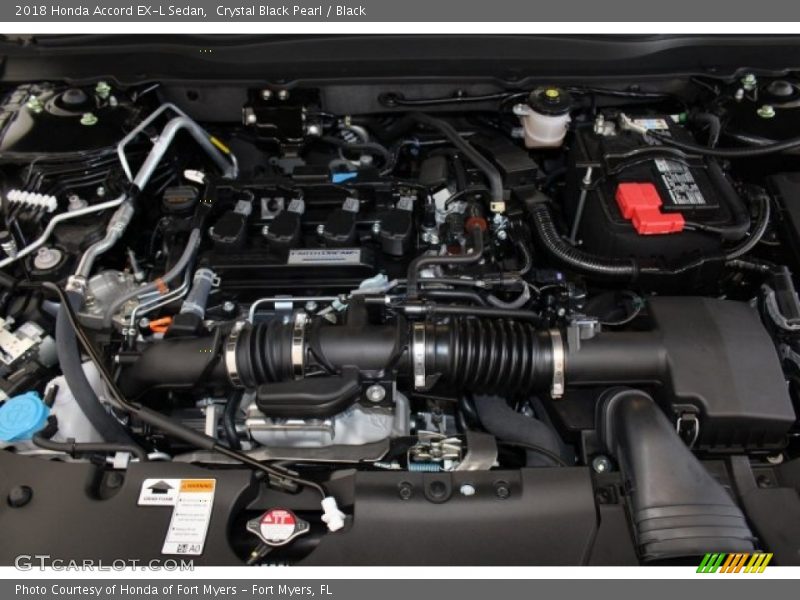  2018 Accord EX-L Sedan Engine - 1.5 Liter Turbocharged DOHC 16-Valve VTEC 4 Cylinder