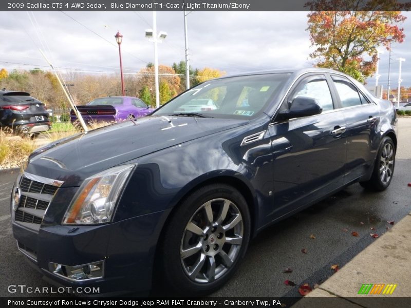 Blue Diamond Tri-Coat / Light Titanium/Ebony 2009 Cadillac CTS 4 AWD Sedan