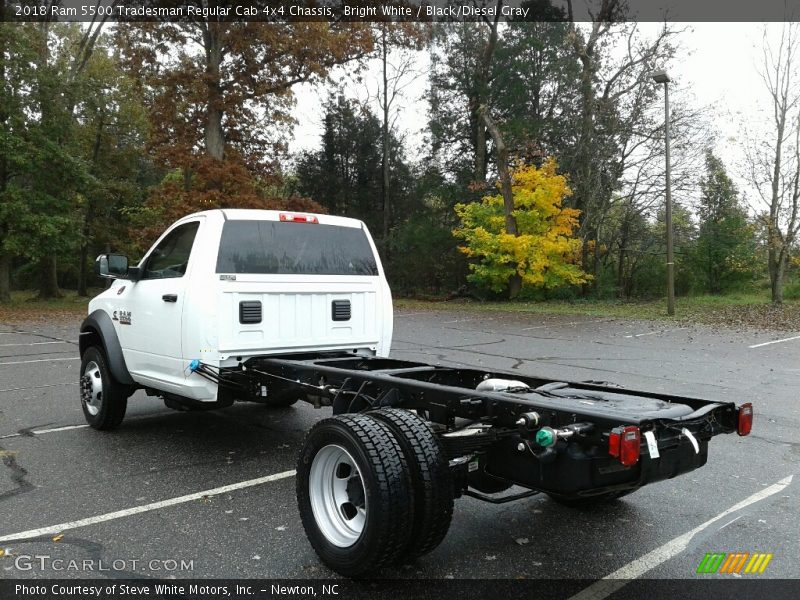 Bright White / Black/Diesel Gray 2018 Ram 5500 Tradesman Regular Cab 4x4 Chassis