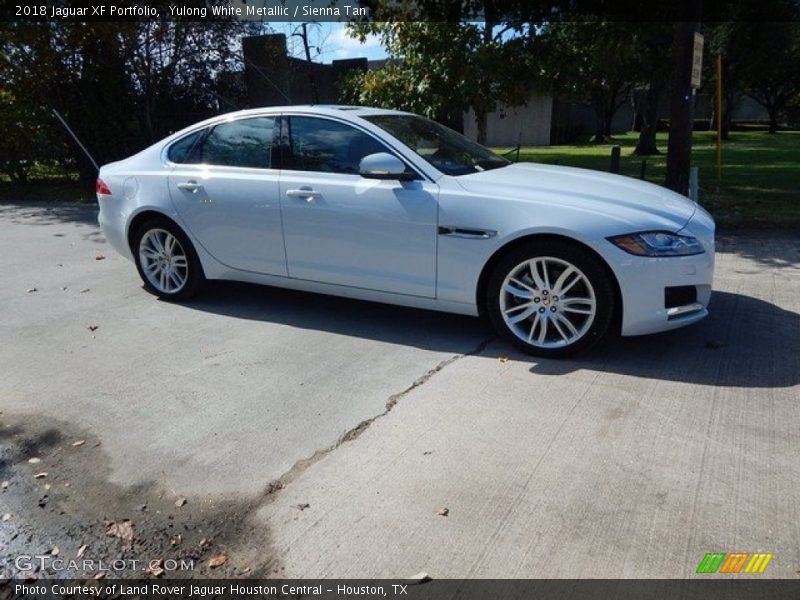 Yulong White Metallic / Sienna Tan 2018 Jaguar XF Portfolio