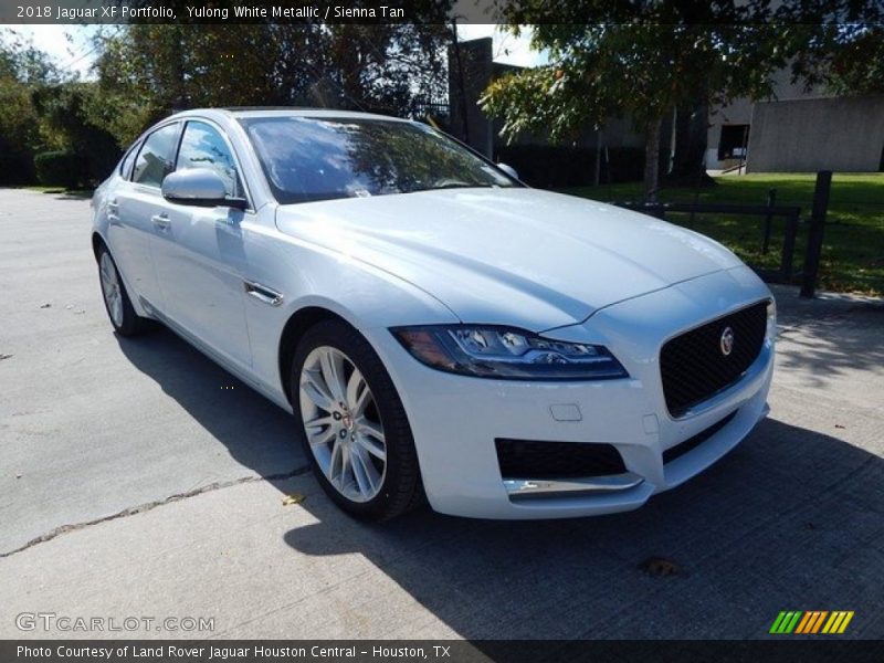 Yulong White Metallic / Sienna Tan 2018 Jaguar XF Portfolio