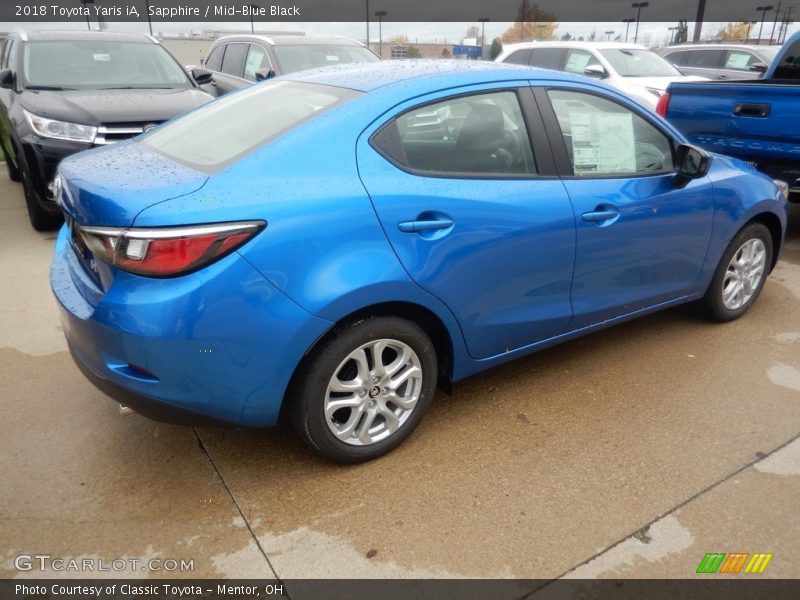 Sapphire / Mid-Blue Black 2018 Toyota Yaris iA