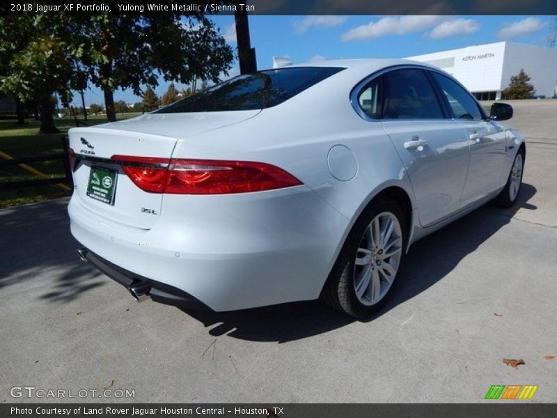 Yulong White Metallic / Sienna Tan 2018 Jaguar XF Portfolio