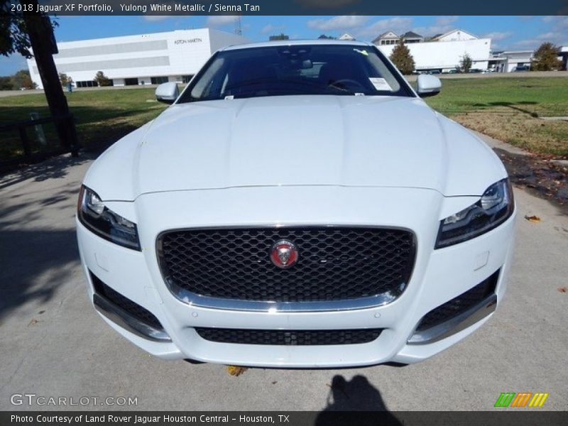 Yulong White Metallic / Sienna Tan 2018 Jaguar XF Portfolio
