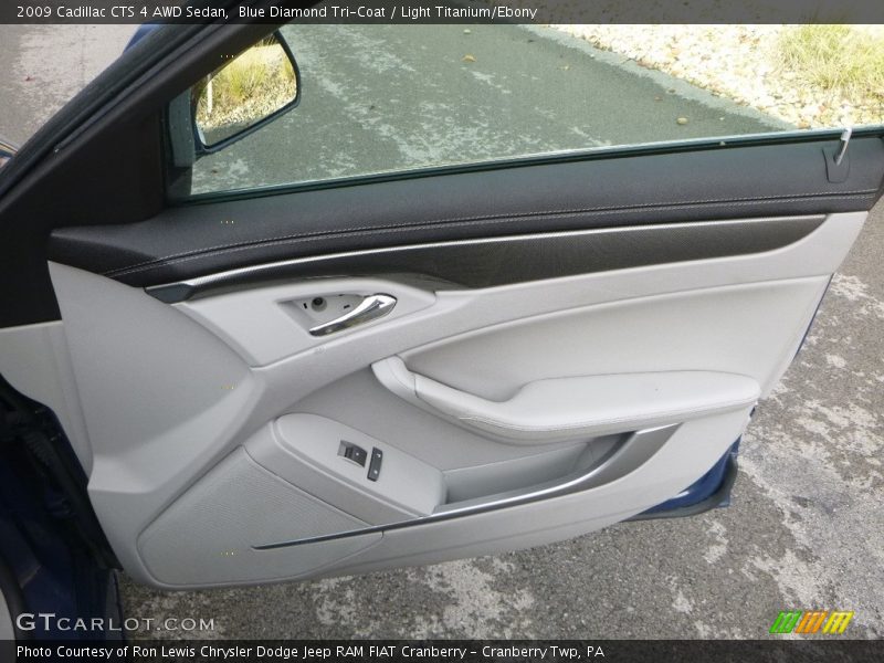 Blue Diamond Tri-Coat / Light Titanium/Ebony 2009 Cadillac CTS 4 AWD Sedan