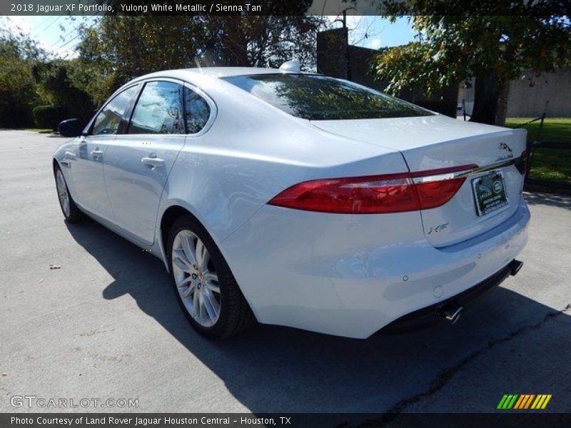 Yulong White Metallic / Sienna Tan 2018 Jaguar XF Portfolio