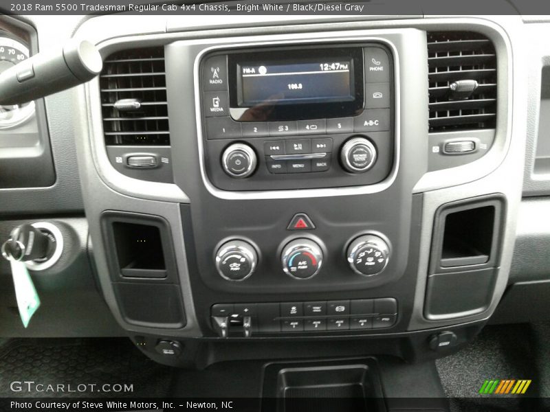 Bright White / Black/Diesel Gray 2018 Ram 5500 Tradesman Regular Cab 4x4 Chassis