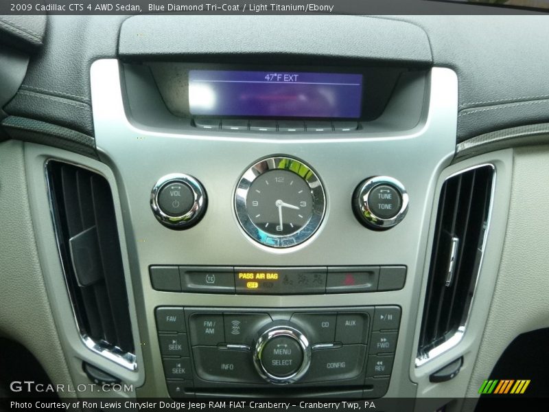 Blue Diamond Tri-Coat / Light Titanium/Ebony 2009 Cadillac CTS 4 AWD Sedan
