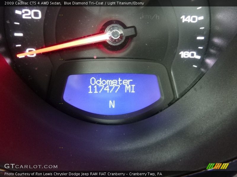 Blue Diamond Tri-Coat / Light Titanium/Ebony 2009 Cadillac CTS 4 AWD Sedan