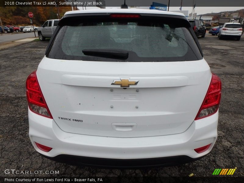 Summit White / Jet Black 2018 Chevrolet Trax LS AWD