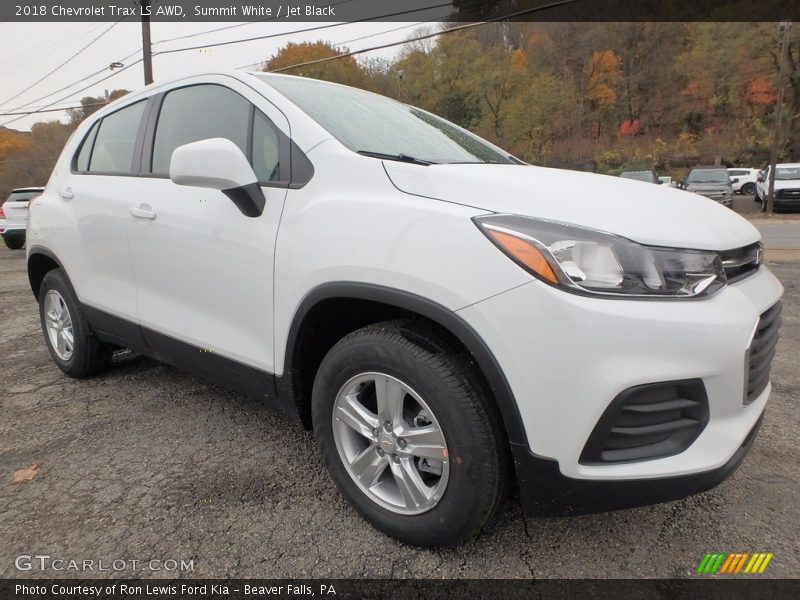 Summit White / Jet Black 2018 Chevrolet Trax LS AWD