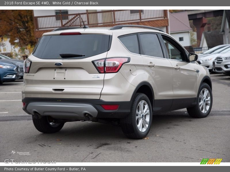 White Gold / Charcoal Black 2018 Ford Escape SE 4WD
