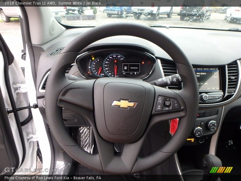 Summit White / Jet Black 2018 Chevrolet Trax LS AWD
