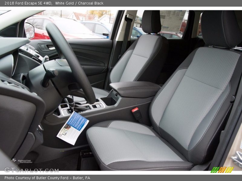 White Gold / Charcoal Black 2018 Ford Escape SE 4WD
