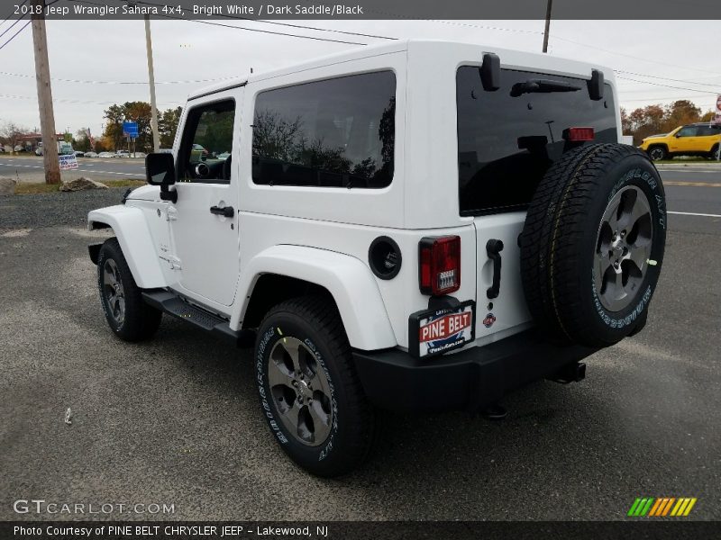 Bright White / Dark Saddle/Black 2018 Jeep Wrangler Sahara 4x4