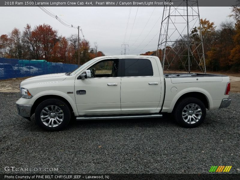  2018 1500 Laramie Longhorn Crew Cab 4x4 Pearl White